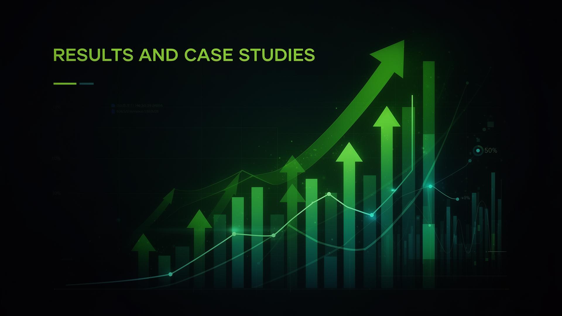 Growth charts and analytics representing Berg Boys Digital client results